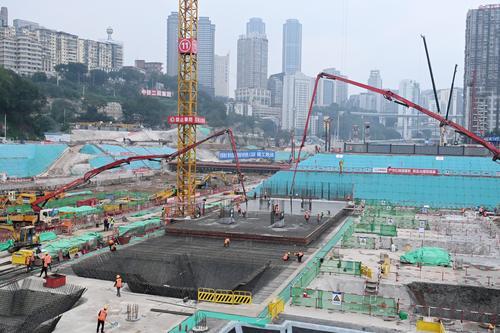 重庆站站房进入主体施工阶段 建成后将成为城市新地标“重庆会客