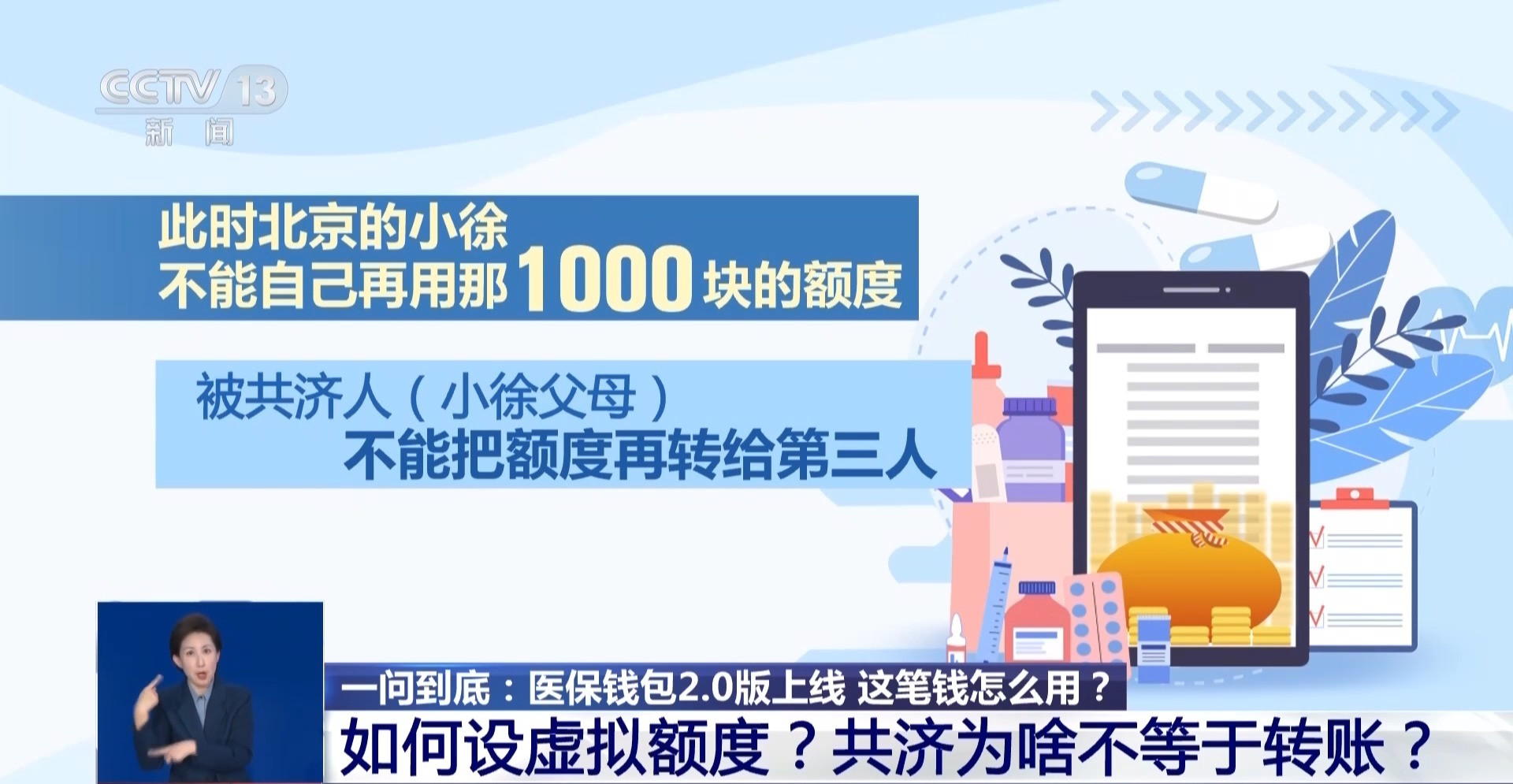 医保钱包升级2.0版 职工医保个人账户可跨省共济给近亲属