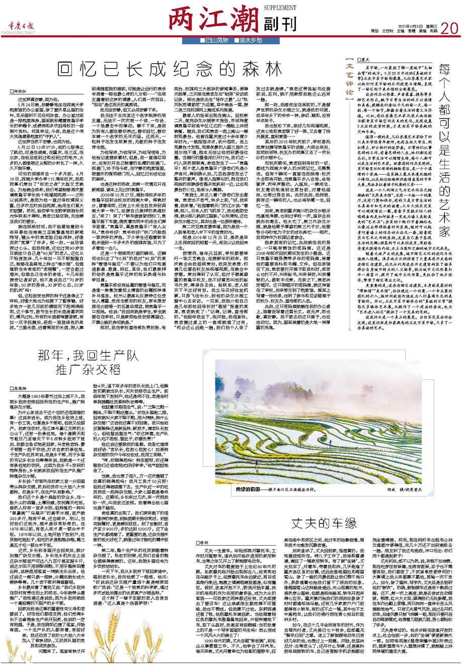 重庆日报副刊评论:副刊不副 当以思想引领文化与文学潮流