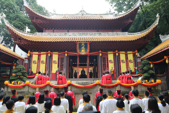 璧山文庙开庙暨祭孔典礼举行 四百年文庙修缮后对外开放